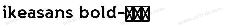 ikeasans bold字体转换